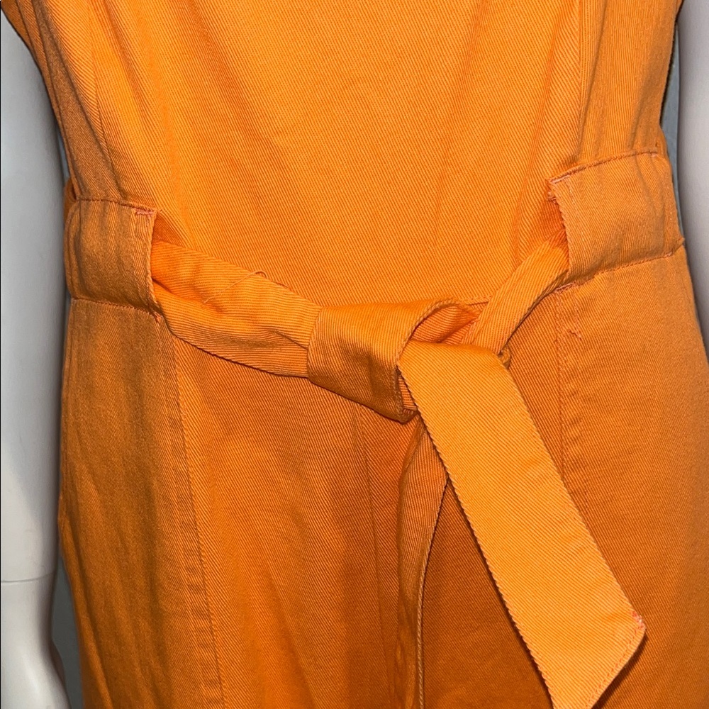 Women's Orange Jumpsuit made by copper key beautiful orange bright size large - Picture 6 of 16